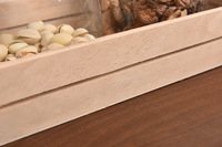 Doublure sûre chaude boîte en bois de pin massif de haute qualité pour verre céramique tasse à thé emballage spécial boîte-cadeau