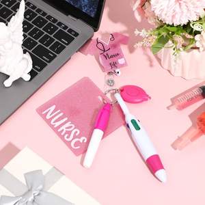 Offre Spéciale 5 pièces ABS infirmière stylo à bille ensemble avec lampe de poche porte-clés pour <span class=keywords><strong>Amazon</strong></span> transfrontalier Spot Holder accessoires - Product Image 2