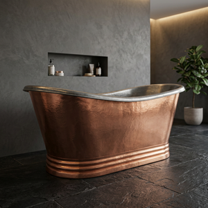 Baignoire sur pied en cuivre antique, finitions cuivrées, type I H C, prix de gros abordable et très demandée - Product Image 4