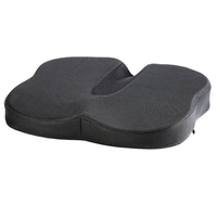 Coussin de siège en mousse à mémoire de forme avec gel rafraîchissant, forme ondulée, pour longues périodes assises, orthopédique en U, soulagement des douleurs au coccyx et à la sciatique
