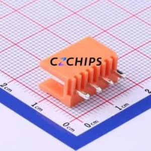 HT396V-3.96-4P Plug-in Terminal Block Through hole,P=3.96mm Connector Board-to-Board / Socket - Open 1x4P 3.96mm Orange - Product Image 2