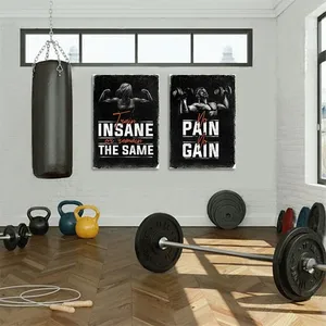 Citation de motivation musculation toile mur Art impression déco salle de sport Fitness sport affiche décor à la maison pour les amateurs de sport - Product Image 1