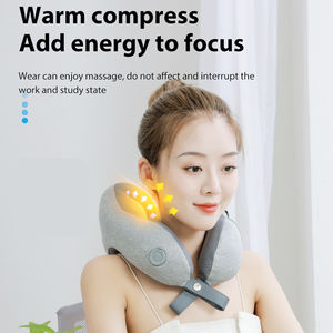 Bantal Pijat Leher Servikal <span class=keywords><strong>2026</strong></span> dengan Traksi Leher Elektrik, Busa Memori, Kompres Hangat, Pijatan Shiatsu Mendalam, Getaran, dan Pemanas - Product Image 6