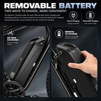Vélo électrique puissant 350W 36V 8Ah avec cadre en alliage d'aluminium, pneus larges de 26 pouces, frein à disque, VTT tout-terrain pour adultes avec écran LCD