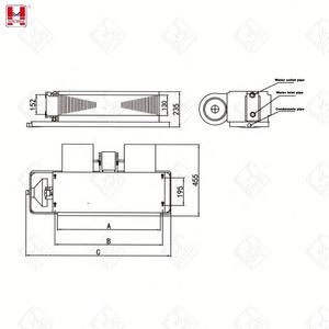 Prezzo scontato condizionatore d'aria a pressione forzata motore ventola Vrf raffreddamento riscaldamento FCU Multi motore cuscinetto Modulare - Product Image 4