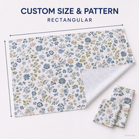 Nappe Rectangulaire Tissée à Motifs Floraux Imprimés Personnalisés 240GSM 100% Polyester Filé Classique Durable pour Hôtels, Restaurants, Mariages et Banquets