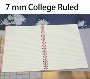 High Quality Wholesale A5 College Ruled Hardcover Spiral Binding 70-80gsm Paper <b>Journal</b> Daily Notebook Customized Logo for Gift - Product Image 3