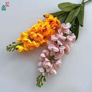 Flores de Seda Delphinium de Colores Mixtos, Realistas, para Decoración de Bodas y Hogar - Product Image 2