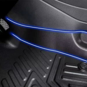 Tapis de voiture 5D de haute qualité de la marque KQD, tapis de sol de voiture décoratifs en TPE, adaptés à la Volkswagen Polo - Product Image 5