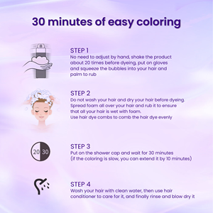 มู<span class=keywords><strong>ส</strong></span><span class=keywords><strong>ส</strong></span>ีโฟมที่อุดมไปด้วยส<span class=keywords><strong>เปร</strong></span><span class=keywords><strong>ย์</strong></span>มูส<span class=keywords><strong>ส</strong></span>ีสำหรับต่อ<span class=keywords><strong>ผม</strong></span>ละลายฉลากส่วนตัวกันน้ำ - Product Image 5