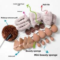 Ensemble de 20 éponges de maquillage lavables de luxe pour le visage et le maquillage, idéal pour l'exportation