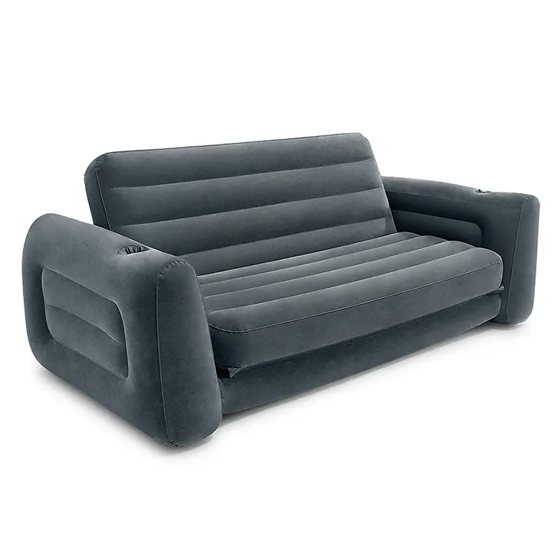 INTEX 66552 şişme Sofa yatak kapalı açık katlanır sandalye yetişkin çift kişilik kanepe