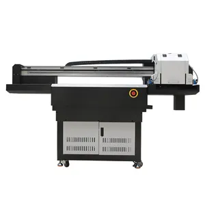 9060 UV Flatbed Printer With 2-3 XP600 Printheads Automatic media height detecting system Souvenir Printing Machine