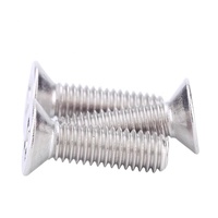100 pièces en acier inoxydable 4-50mm M3 120 degrés mince longue Phillips fraisée vis à tête plate