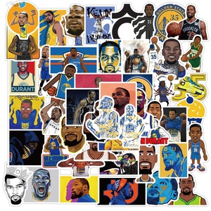 50 Uds famosa estrella de baloncesto <span class=keywords><strong>Kevin</strong></span> <span class=keywords><strong>Durant</strong></span> pegatina de grafiti para botellas de mesa de hogar equipaje portátil pegatinas de decoración de vinilo - Product Image 4