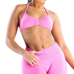 Conjunto Deportivo YG220 Transpirable y Ajustado para Yoga, Brasier Deportivo, Pantalones Cortos, Ropa Exterior para Correr, Secado Rápido, Sin Costuras - Product Image 5