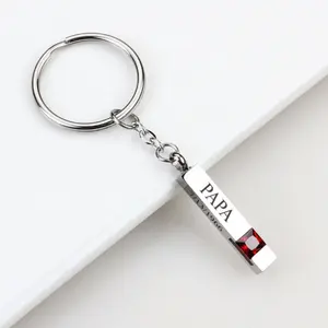 Wholesale Custom Iron Painted Alloy Keychain Plain Keyring With Die Cutting Printing Promotional Gifts