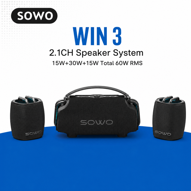 True 2.1 Wireless Speaker System with X30 Subwoofer and Dual X10 Satellites IP66 LE Audio Auracast