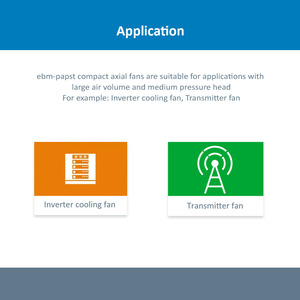 Ventilateur axial de refroidissement industriel ebm-papst 4114NH3 119x119x38mm 24V DC pour équipement industriel et serveur - Product Image 5