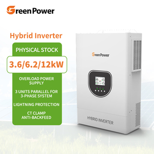Onduleur solaire hybride monophasé <span class=keywords><strong>GreenPower</strong></span> IP21 étanche OEM ODM 3.6KW 6.2KW à onde sinusoïdale pure avec WIFI MPPT - Product Image 1