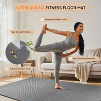 Tapete de Piso de Goma para Gimnasio EVA - Tapete de Piso de Poliuretano - Almohadilla Protectora de Piso Deportivo Interactivo para Entrenamiento de Taekwondo