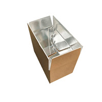Boîte isotherme en carton ondulé personnalisée de qualité supérieure, doublée de feuille d'aluminium, impression offset, réutilisable pour l'expédition de produits alimentaires en chaîne du froid
