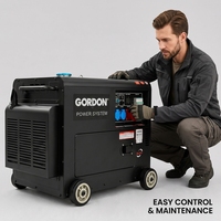 GORDON GD9500SD 7KW 50Hz Leiser Luftgekühlter Dieselgenerator Einphasig Dreiphasig Tragbares Notstromaggregat für Baustellen