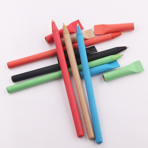 <span class=keywords><strong>ปากกา</strong></span>กระดาษคราฟท์ส่วนบุคคลส่งเสริมการขายโลโก้ที่กำหนดเองเป็นมิตรกับสิ่งแวดล้อมปากกาคู่กระดาษรีไซเคิลปากกา - Product Image 2