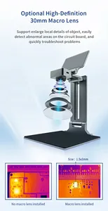 Analizador de imágenes térmicas infrarrojas de tercera generación, cámara térmica con lente Marco para placa PCB, solución rápida de problemas - Product Image 4