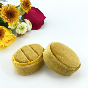 Ginger Oval Vintage Double Ring Box In bulk Velvet Gift Box Jewelry Packaging