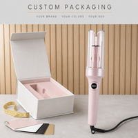 Fer à boucler automatique populaire 30 mm avec revêtement céramique, écran LCD, 4 réglages de température, chauffe rapide, pour usage professionnel féminin
