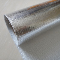 Tissu en fibre de verre enduit de feuille d'aluminium résistant aux hautes températures et à l'isolation thermique