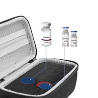 Multi-size injectieflacon draagtas met schokdemping, diabetes-benodigdheden organizer voor dagelijks bloedsuikerbeheer, alleen tas
