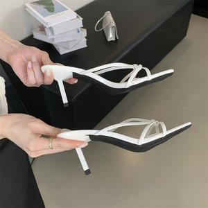 Sandalias de Tacón Alto Color Morado Estilo Francés para Mujer, Novedad de Verano 2026, Punta Cuadrada, Modernas y Versátiles - Product Image 5