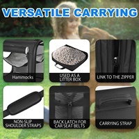 Qbellpet Portable 2-en-1 Pet Carrier pour chiens moyens Grand transporteur de chat pour 2 chats Voyage Double chien caisse ensemble avec Portable