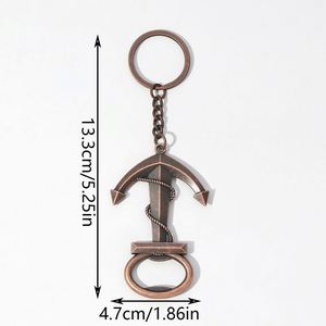 Retro Boat Anchor Keychain Baby Shower Favors Present Ornament Souvenir Charms Keyring Wedding Gift Beer Bottle Opener <b>Key</b> <b>Chain</b> - Product Image 4