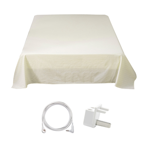 Drops hipping 5% Silber Erdung Bettlaken Baumwolle Bettwäsche Set <span class=keywords><strong>Queen</strong></span> King <span class=keywords><strong>Size</strong></span> Leitfähige Schlaf blätter für verbesserte Schlaf qualität - Product Image 1
