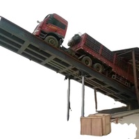 Système de déchargement hydraulique de conteneurs Plateforme de déchargement de conteneurs Plateforme de déchargement de camions