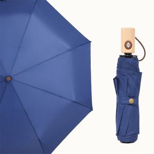 Parapluie de voyage pliable compact de 21 pouces, résistant au soleil, à la pluie et au vent, ouverture et fermeture automatiques - Product Image 2