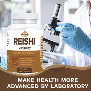 Extracto de Hongo Reishi Orgánico Natural OEM, Suplemento Dietético para Apoyar la Salud Inmunológica en Adultos, 60 Cápsulas - Product Image 5