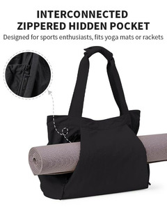 Lightweight Water-resistant <b>Gym</b> <b>Tote</b> Bag for Women Yoga Mat Carrier with Detachable Wet Dry Bag - Product Image 2