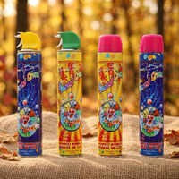 Spray de mousse coloré pour l'extérieur, conception OEM, pour carnaval, Saint-Valentin, Noël, Halloween, Nouvel An
