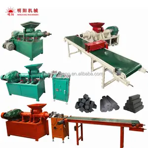 Factory wood sawdust rice husk charcoal briquetting molding machine