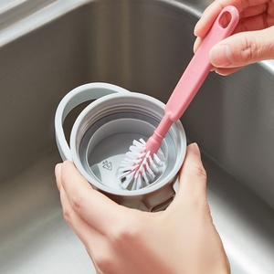 Multifunctional 3-Piece Cleaning <b>Brush</b> Set Tiny <b>Bottle</b> Cup Lid Detail Multipurpose Gap Cleaner <b>Brush</b> - Product Image 2