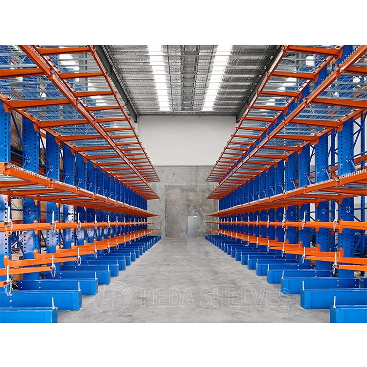 Industrial Adjustable Roll Out Cantilever Racking