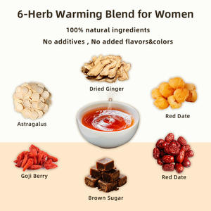 赤ナツメロンガンメドラーローズ健康ティーレディースQi血色のブラウンシュガージンジャー150gボックス月経 - Product Image 2