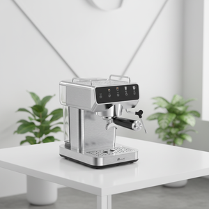 Machine à café expresso <span class=keywords><strong>programmable</strong></span> électrique Anbolife en acier inoxydable, économique, avec fonction cappuccino/latte et mousseur à lait à une touche - Product Image 4