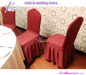 Điển hình Trung Quốc phong cách đám cưới ghế bao gồm, Damask Polyester ghế bao gồm với hộp nếp gấp trên váy phần - Product Image 2