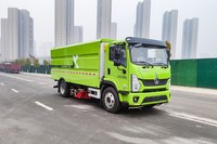 Camion spécial de véhicule de nettoyage de route de largeur de balayage électrique pur de 3M pour le camion de balayeuse de rue d'industries de construction