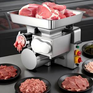 Tritacarne Industriale Professionale con Funzione Affettatrice, Tritacarne Elettrico Commerciale Automatico per Macinare e Insaccare - Product Image 3